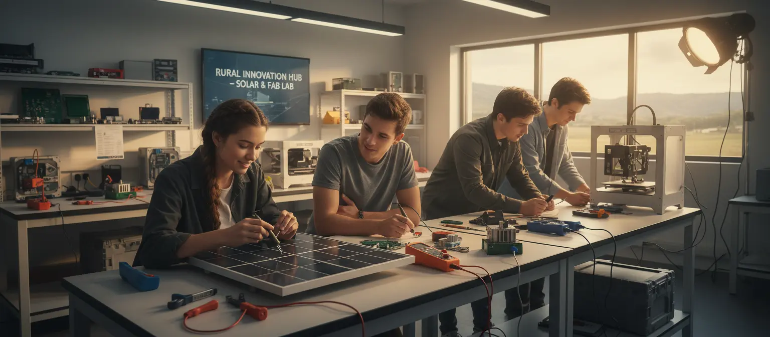 Youth training in a vocational skilling lab